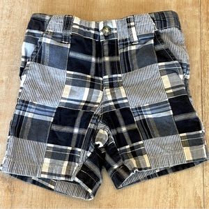 Gymboree blue plaid shorts